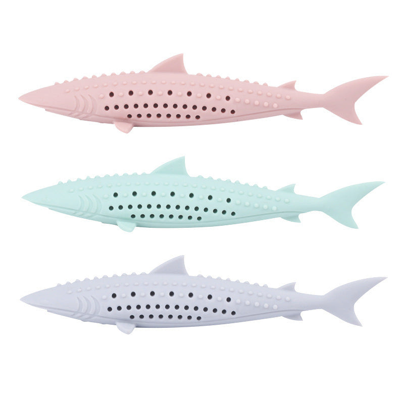 Cat mint toy silicone fish