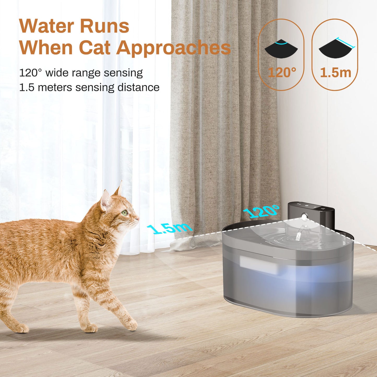 Pet drinking fountain 3.2L