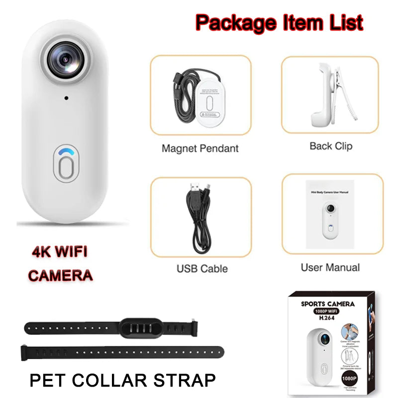Pet 4K Thumb Sports Camera