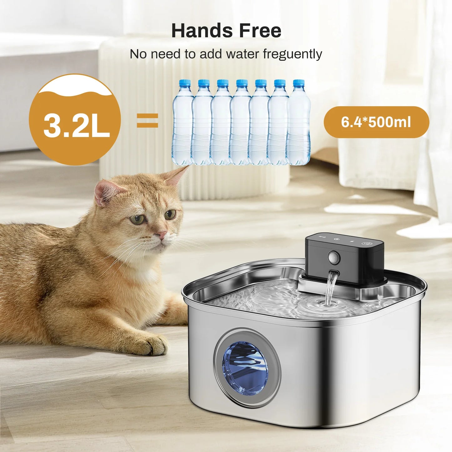 Pet drinking fountain 3.2L